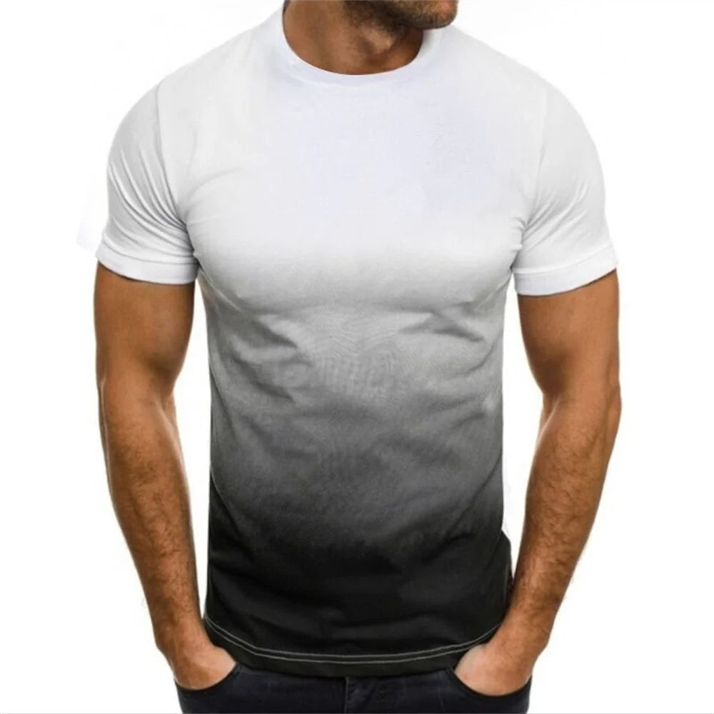 Gradient 3D Print T-Shirt