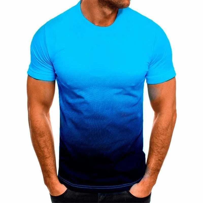 Gradient 3D Print T-Shirt