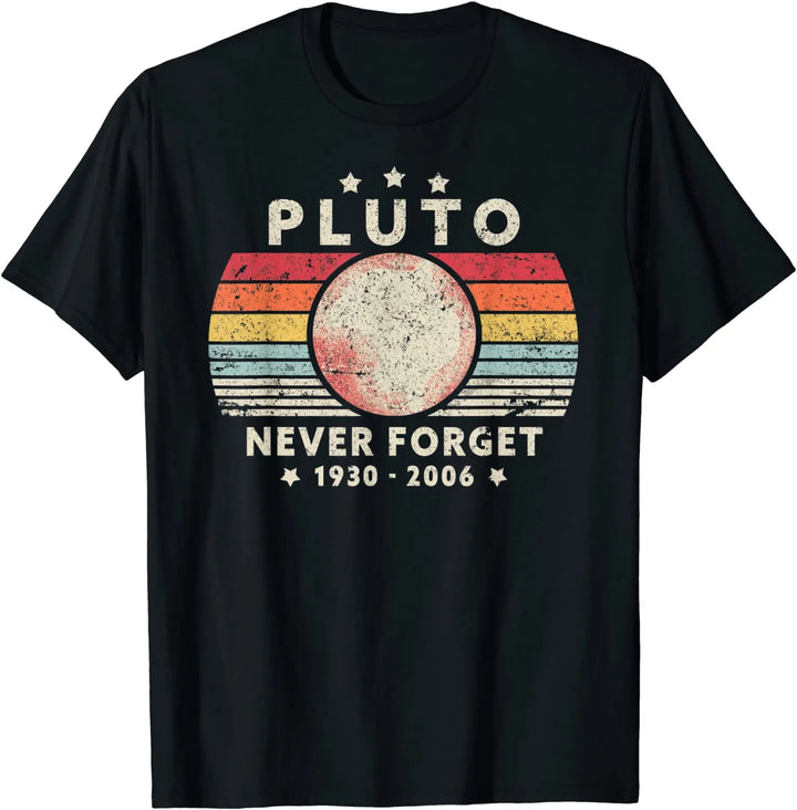 Never Forget Pluto Retro Style T-Shirt