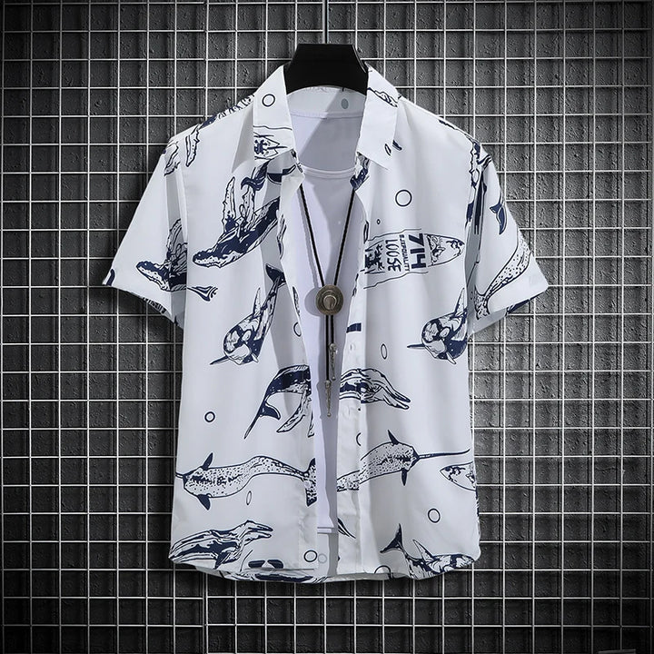 Tropical Printed Short Sleeve Shirt