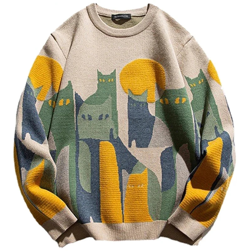 Harajuku Cartoon Knitted Sweater