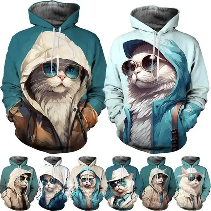 Cool Cat Graphic Hoodie