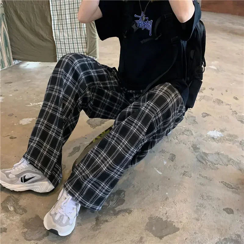 Hip-Hop Plaid Pants