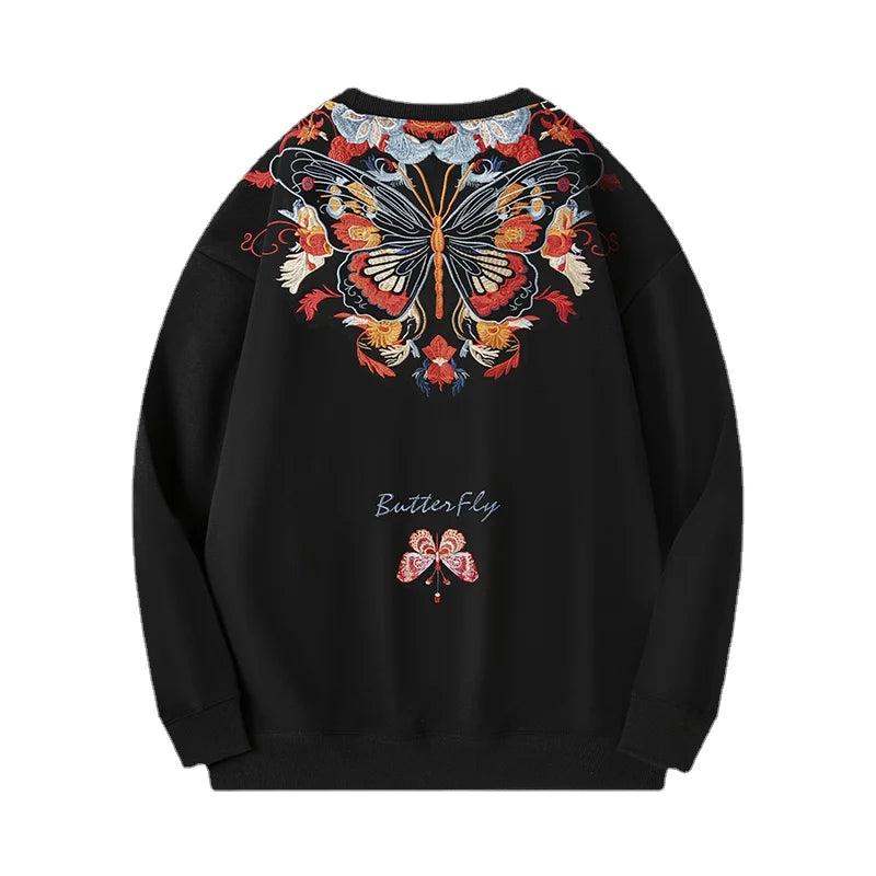 Butterfly Embroidery Hoodies