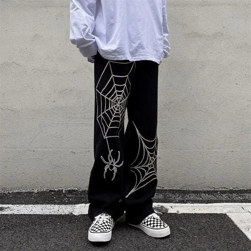 Anime Techwear Wide Leg Trousers