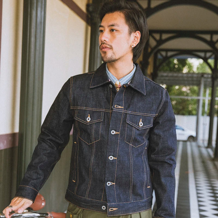 Red Tornado 16oz Selvedge Denim Trucker Jacket