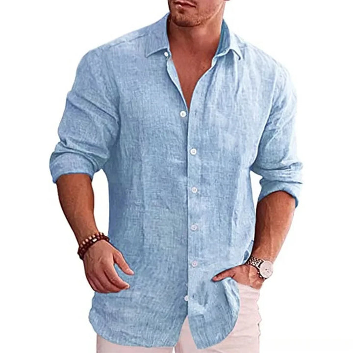 Cotton Linen Long Sleeve Casual Shirt