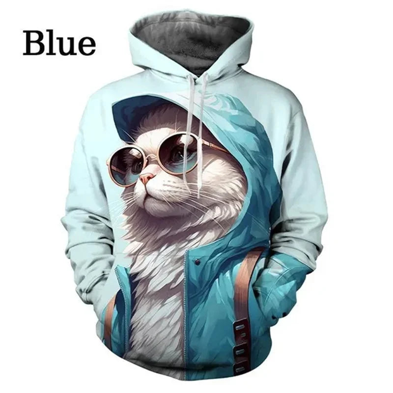 Cool Cat Graphic Hoodie