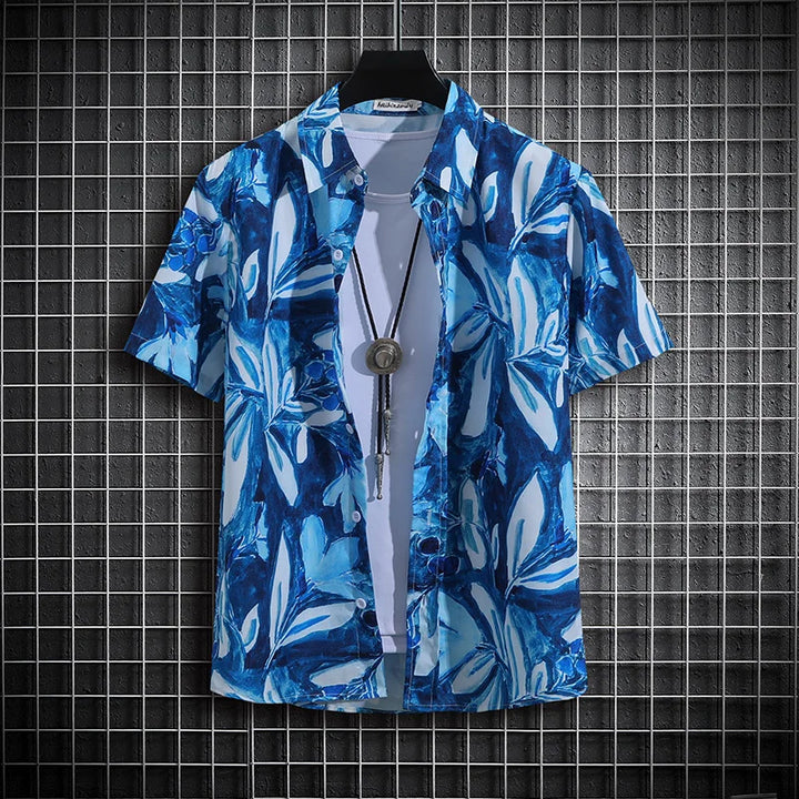 Tropical Printed Short Sleeve Shirt