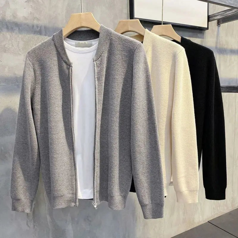 Trendy Stand Collar Cardigan