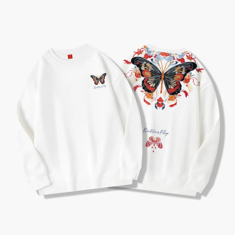 Butterfly Embroidery Hoodies