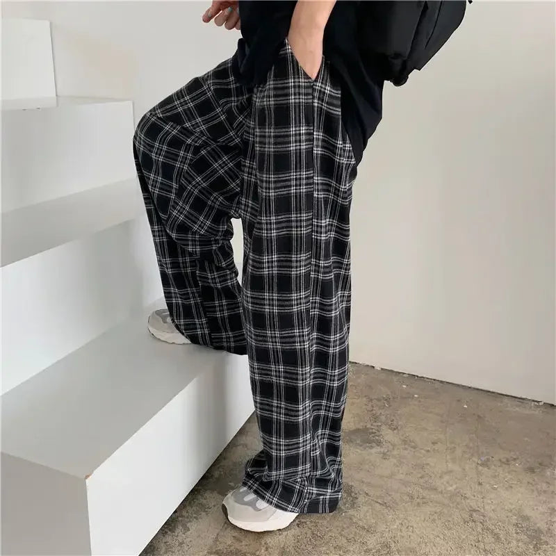 Hip-Hop Plaid Pants