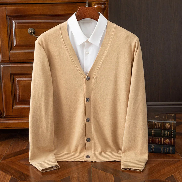 V-neck Cardigan Sweater