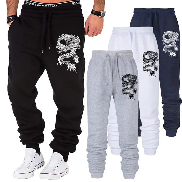 Dragon Printed Jogger Pants