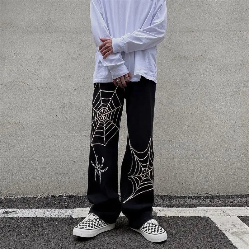 Anime Techwear Wide Leg Trousers