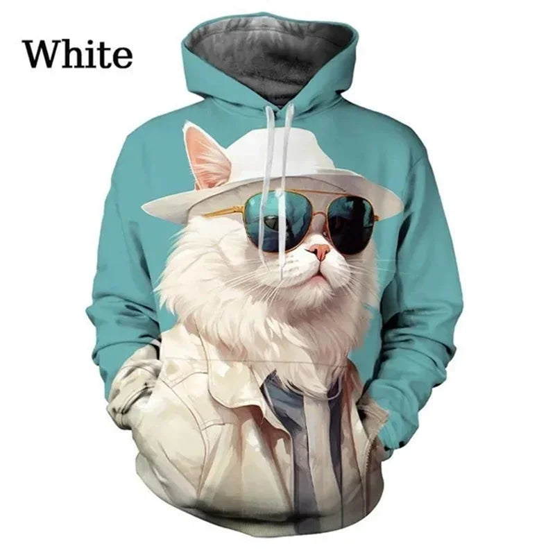 Cool Cat Graphic Hoodie