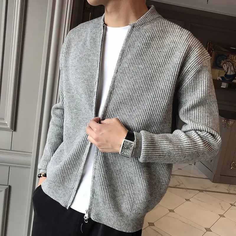 Trendy Stand Collar Cardigan