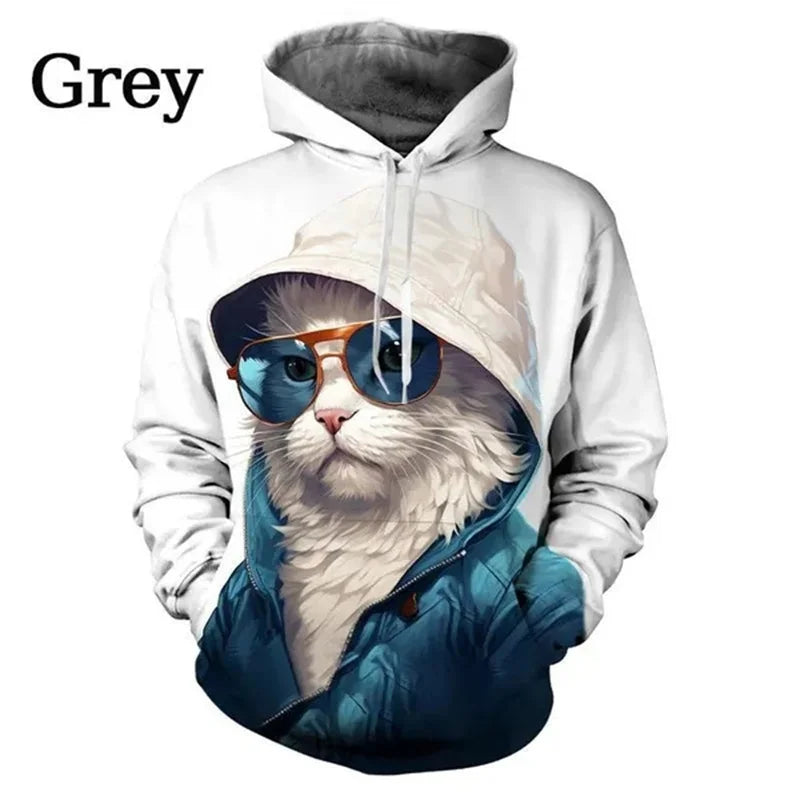 Cool Cat Graphic Hoodie