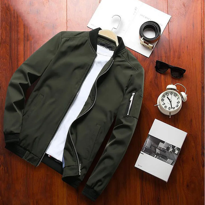 Casual Slim Fit Bomber Jacket