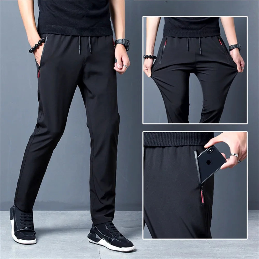 Stretch Slim Fit Casual Pants