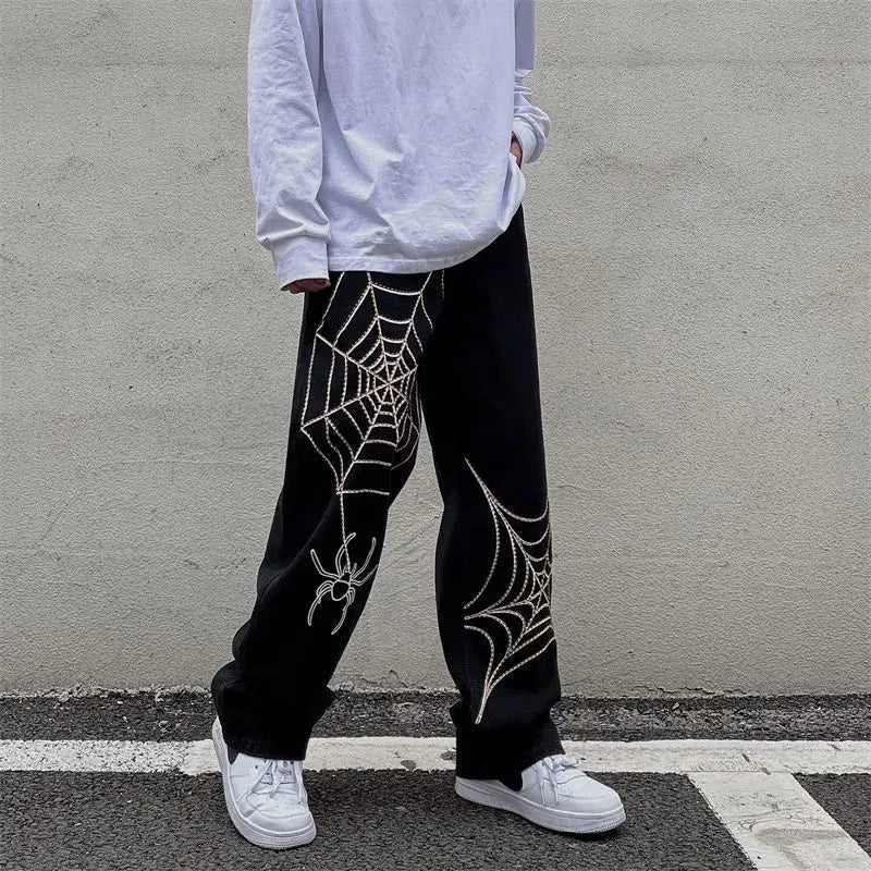 Anime Techwear Wide Leg Trousers