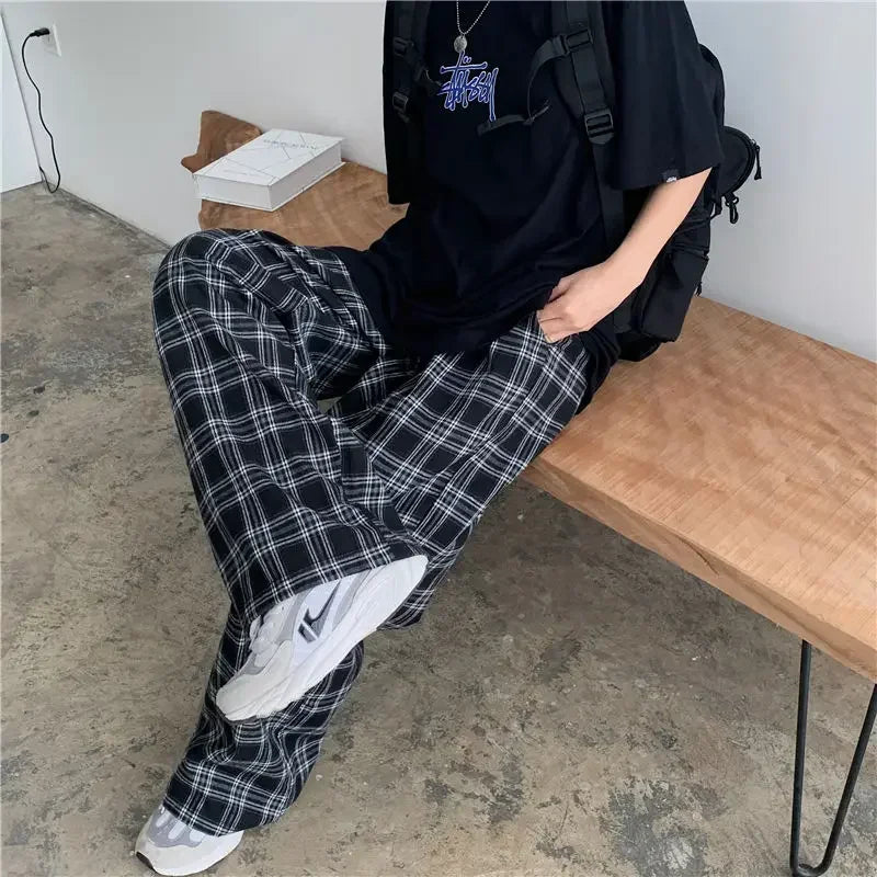 Hip-Hop Plaid Pants